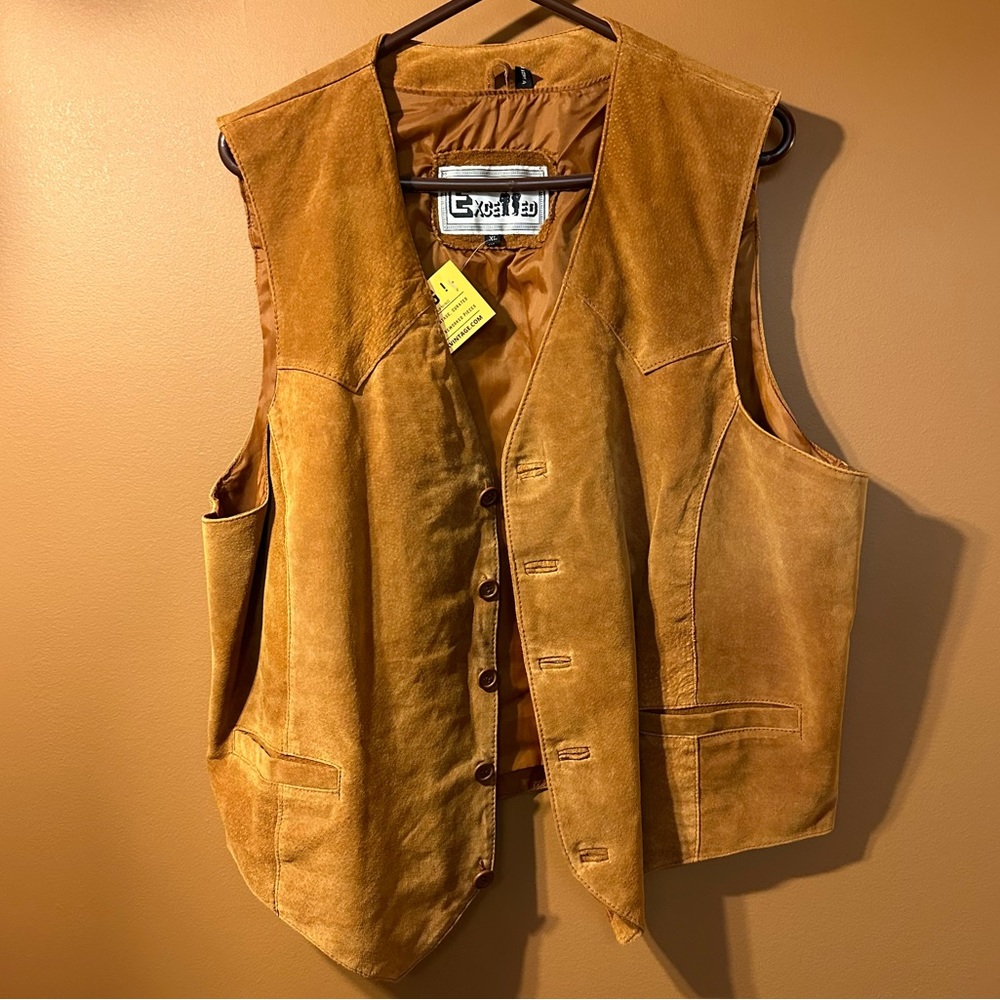 Excelled Vintage Leather Western Vest